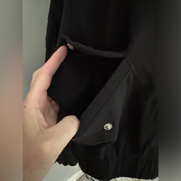 NWT Free People On Pointe Bomber Jacket in Black Size Medium💕 - Picture 10 of 14